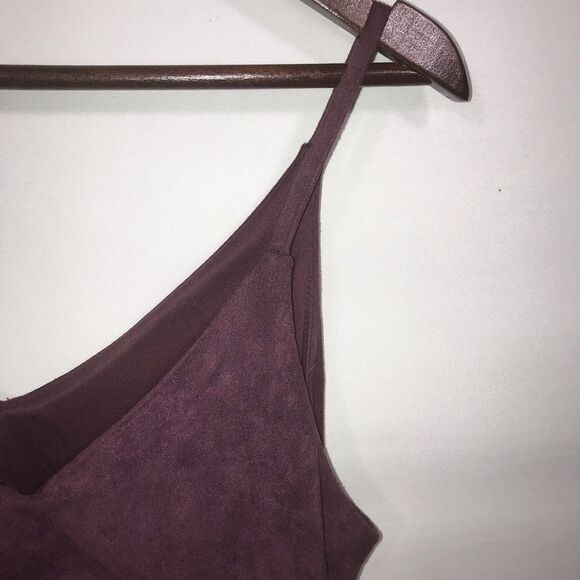 Women's Luxe Apothetique Dark Purple Ruffle Dress - Picture 10 of 13